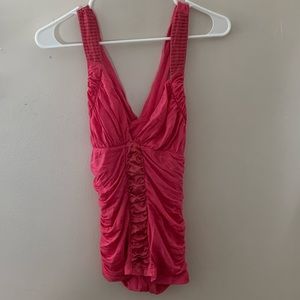 Hot pink bebe going out top